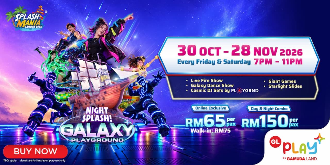Night Splash - The Galaxy Playground by SplashMania Ticket - main image
